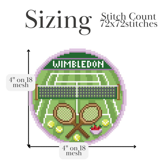 Wimbledon Medallion Needlepoint Pattern