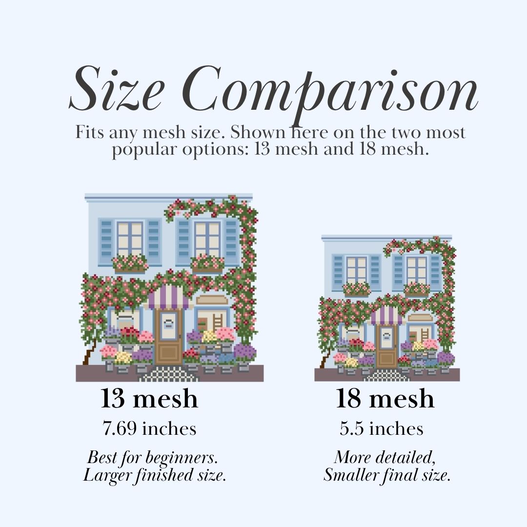 Florist Needlepoint Village Chart