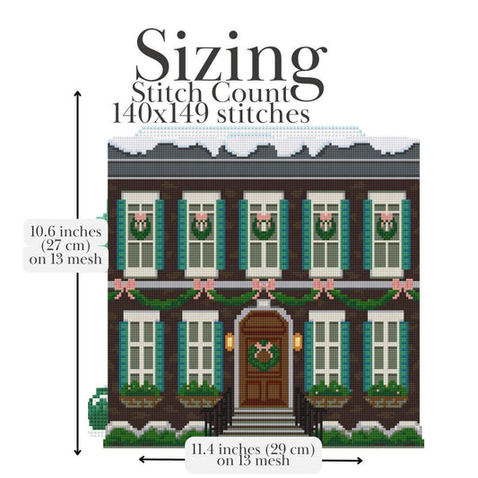Townhouse Needlepoint Village Pattern
