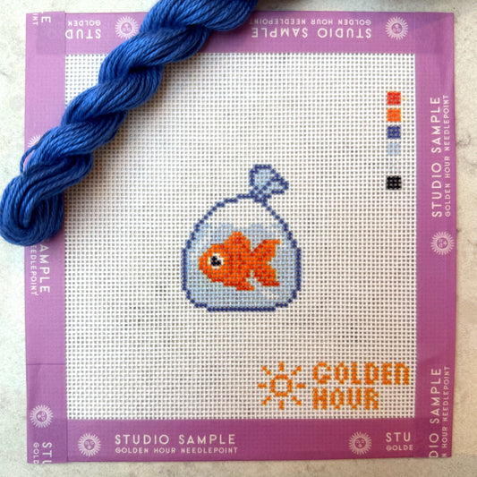 Goldfish in a Bag Canvas SAMPLE