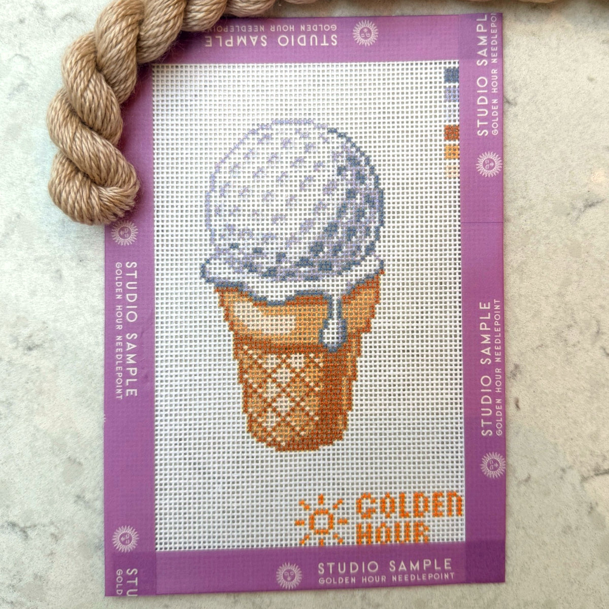 Ice Cream Golf Ball Canvas SAMPLE