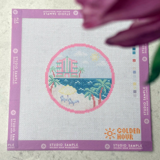 South Beach Medallion Canvas SAMPLE