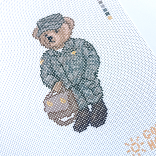 Army Bear Canvas
