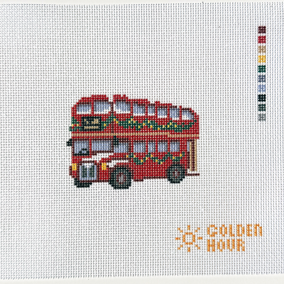 Christmas Bus Canvas