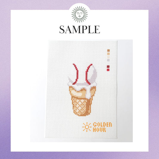 Ice Cream Baseball Canvas SAMPLE