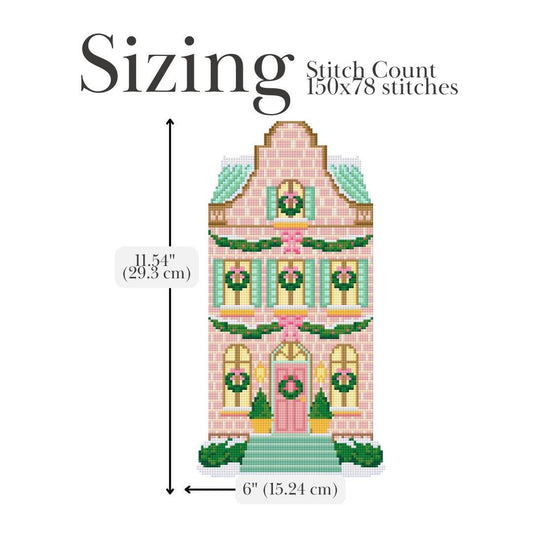 Garland Row Needlepoint Chart