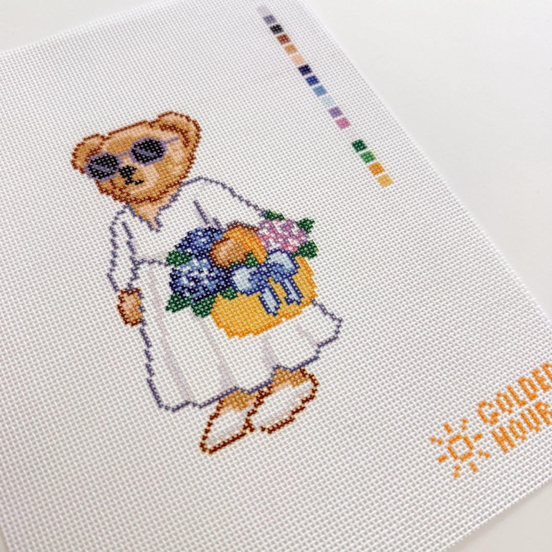 Flower Bear Canvas SAMPLE