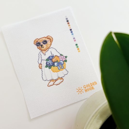Flower Bear Canvas SAMPLE