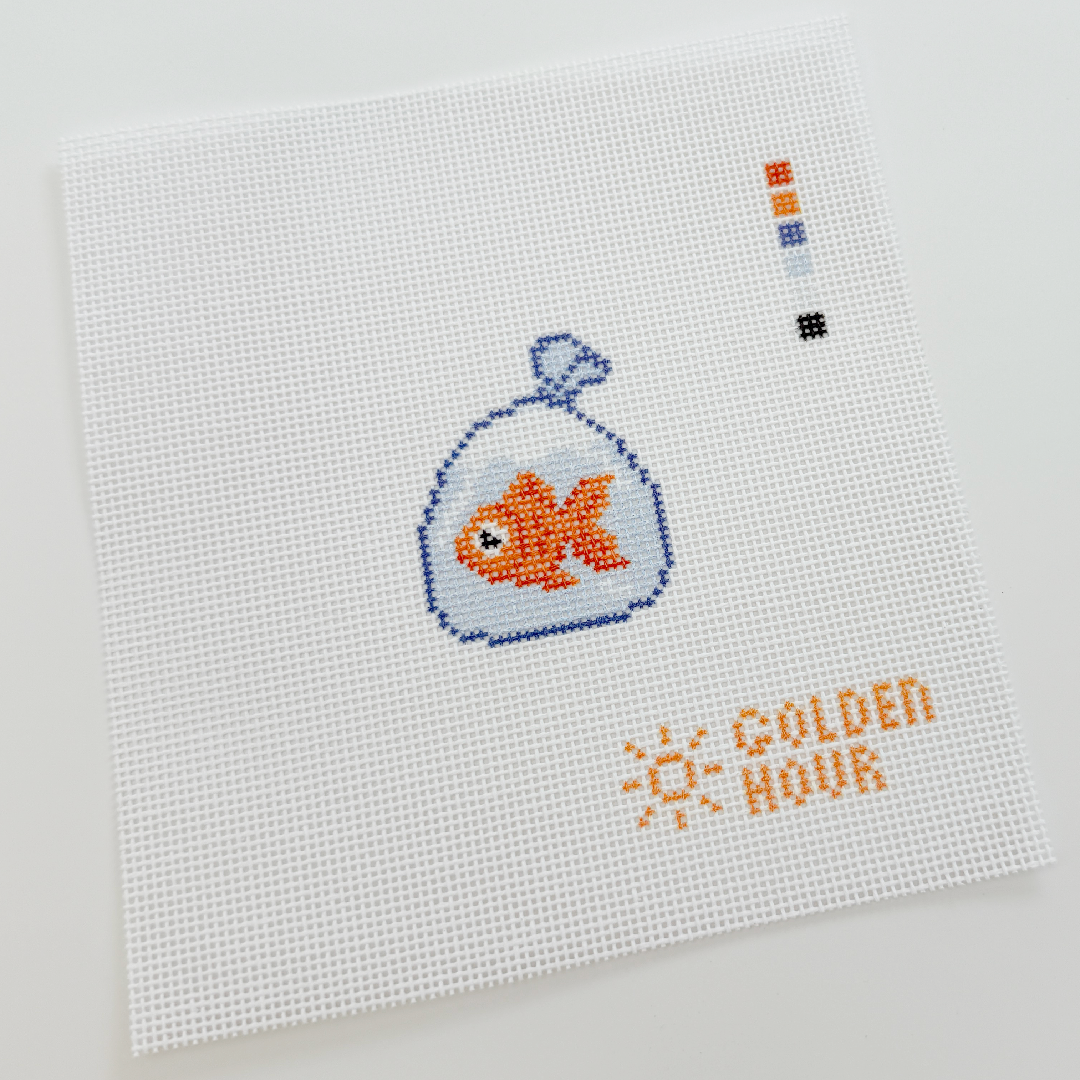 Goldfish in a Bag Canvas SAMPLE