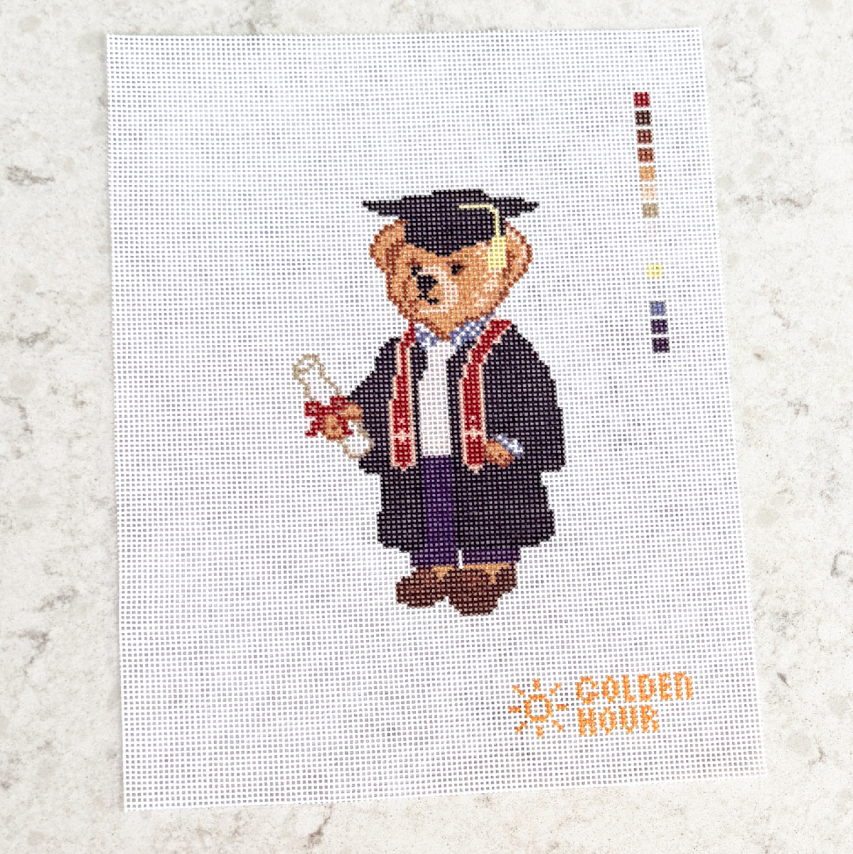 Graduate Bear Canvas SAMPLE