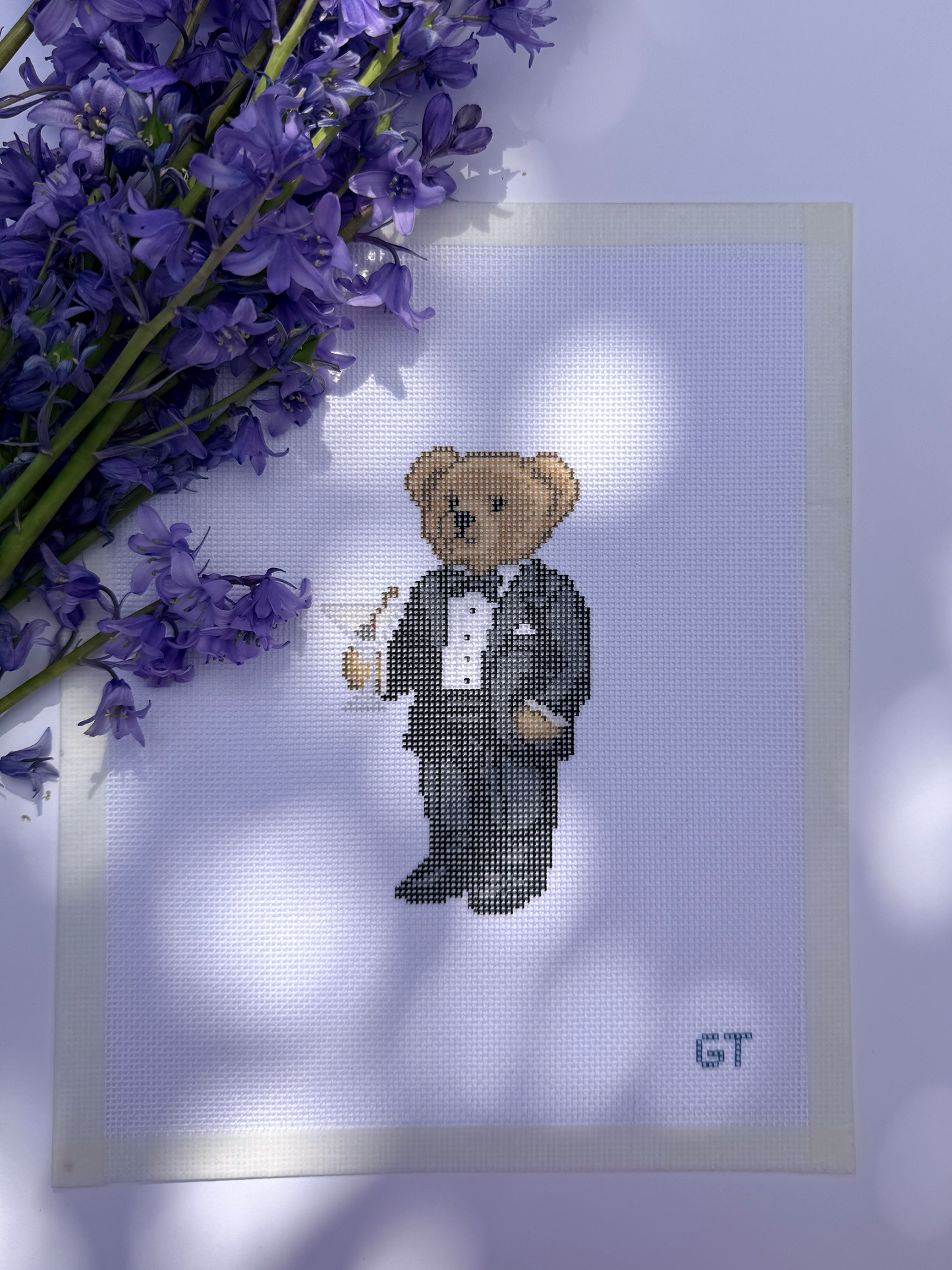 Martini Bear Canvas