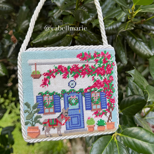 Greek House Needlepoint Village Chart