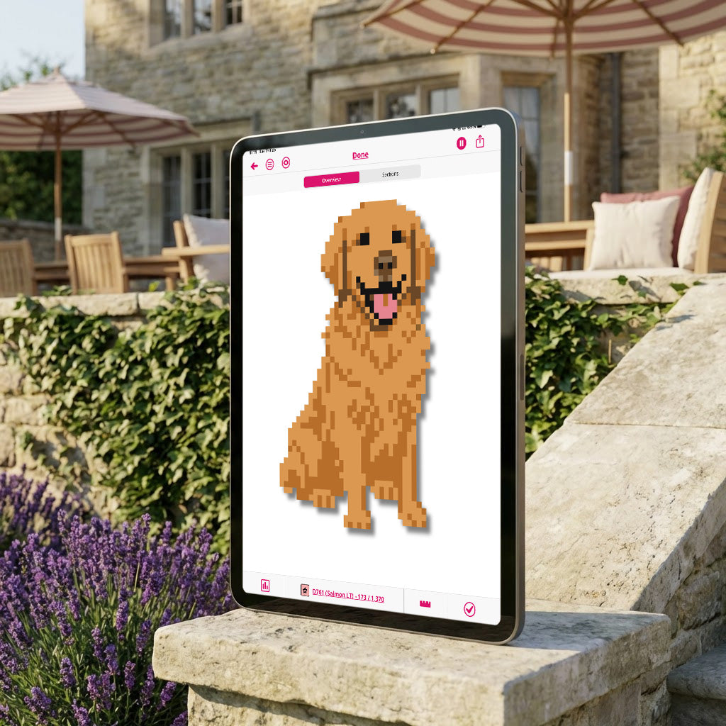 Golden Retriever Needlepoint Pattern