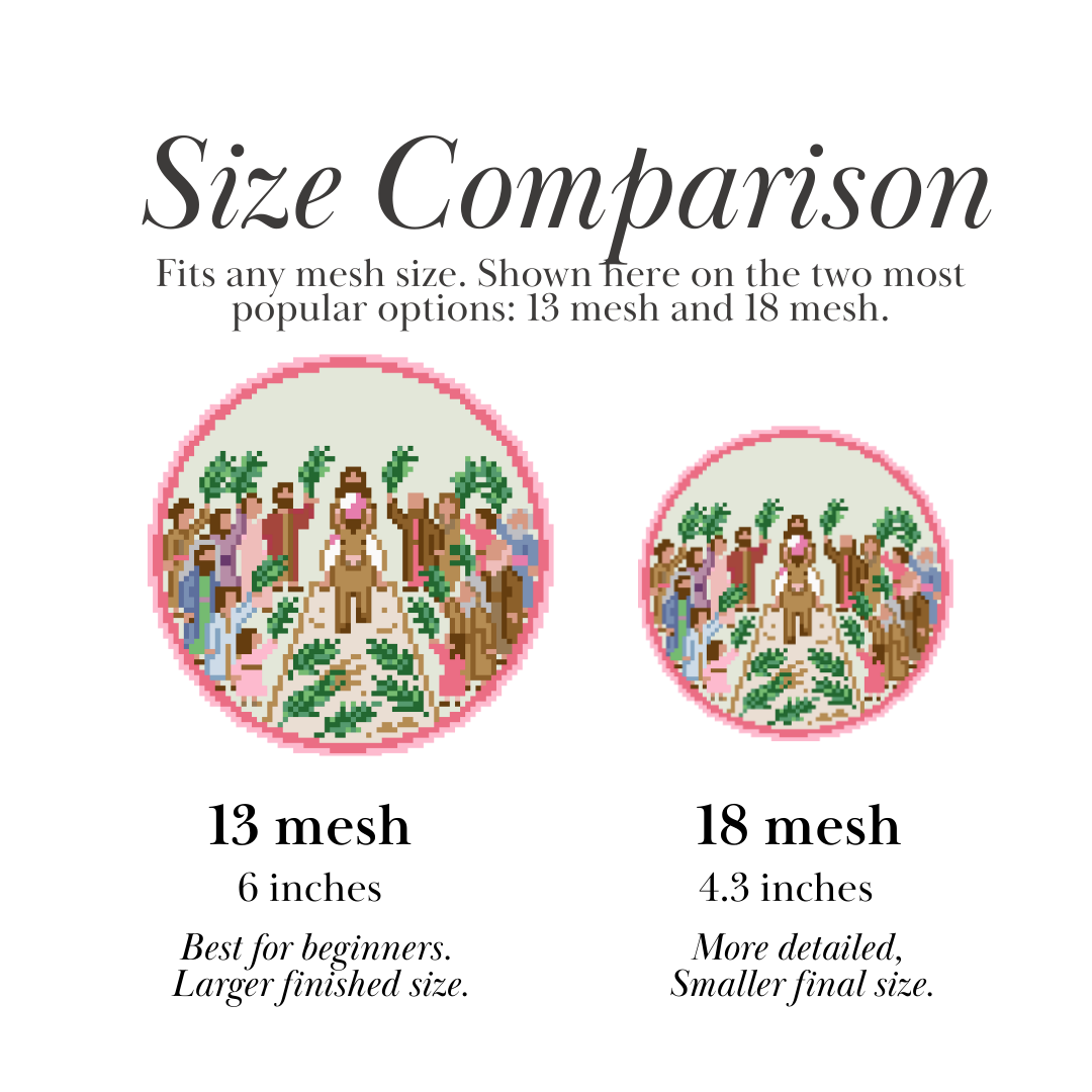 Palm Sunday Needlepoint Chart