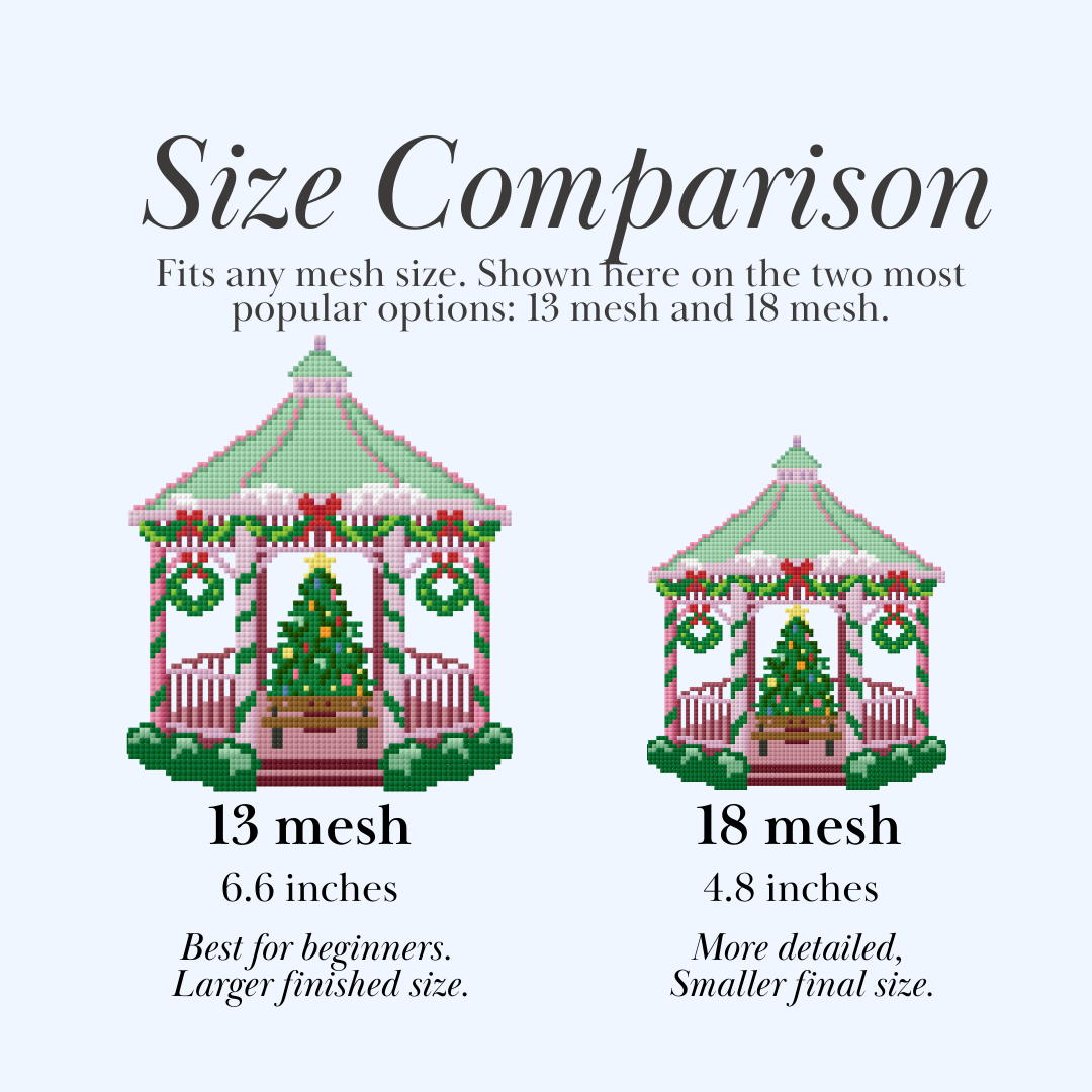 Christmas Gazebo Needlepoint Chart