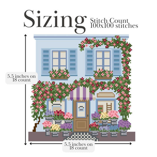 Florist Needlepoint Village Chart