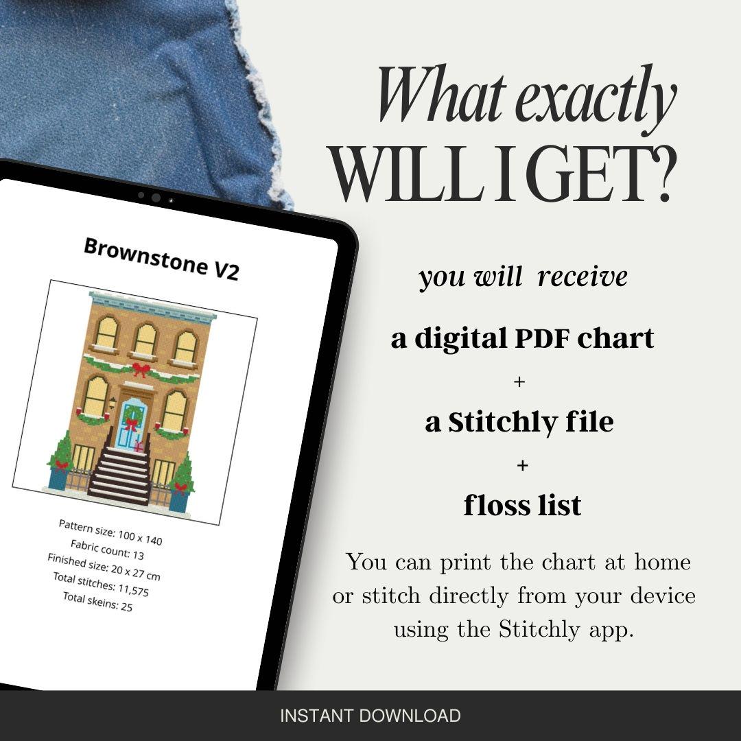 Brownstone – Needlepoint Village Townhouse Pattern