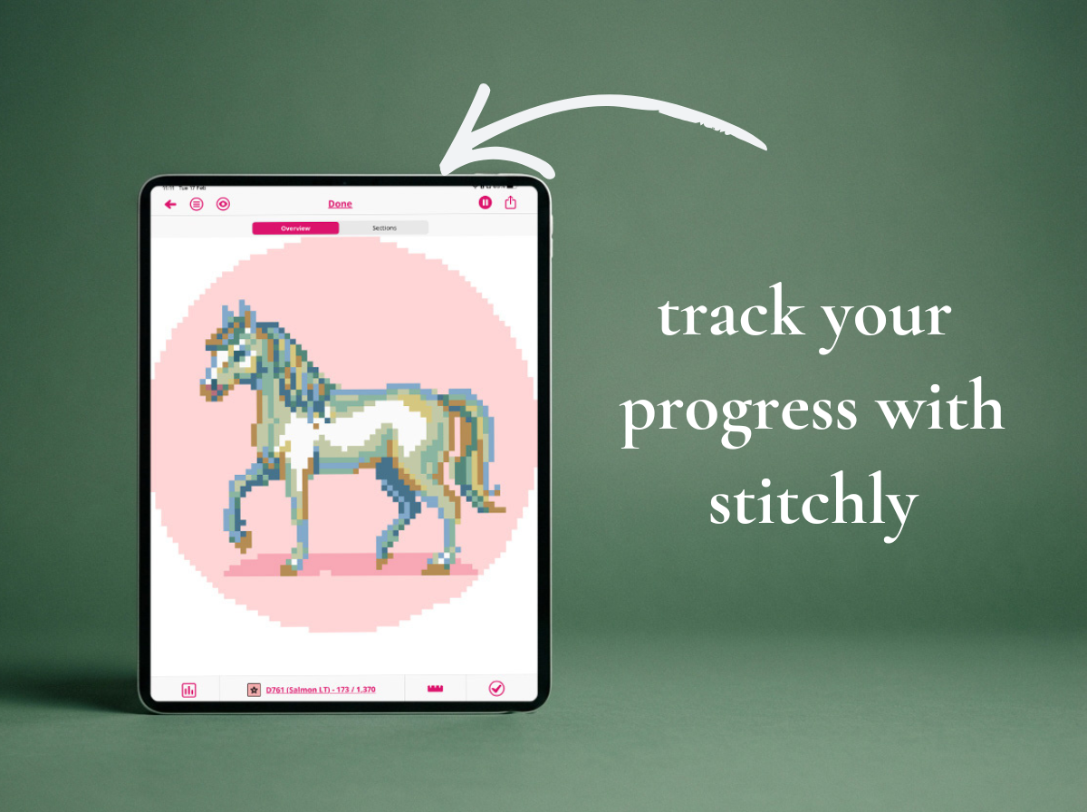 Horse Portrait Needlepoint Chart