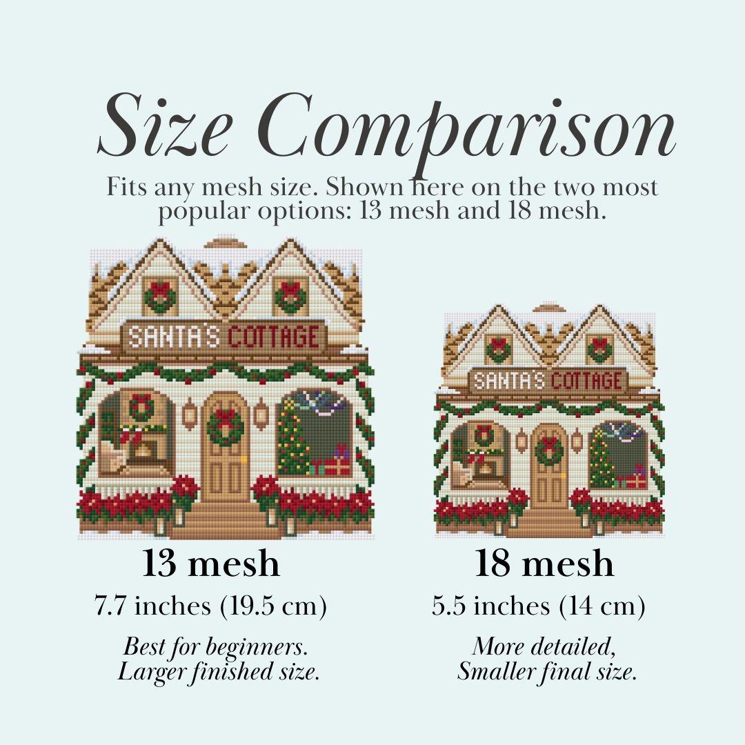 Santa’s Cottage Needlepoint Chart