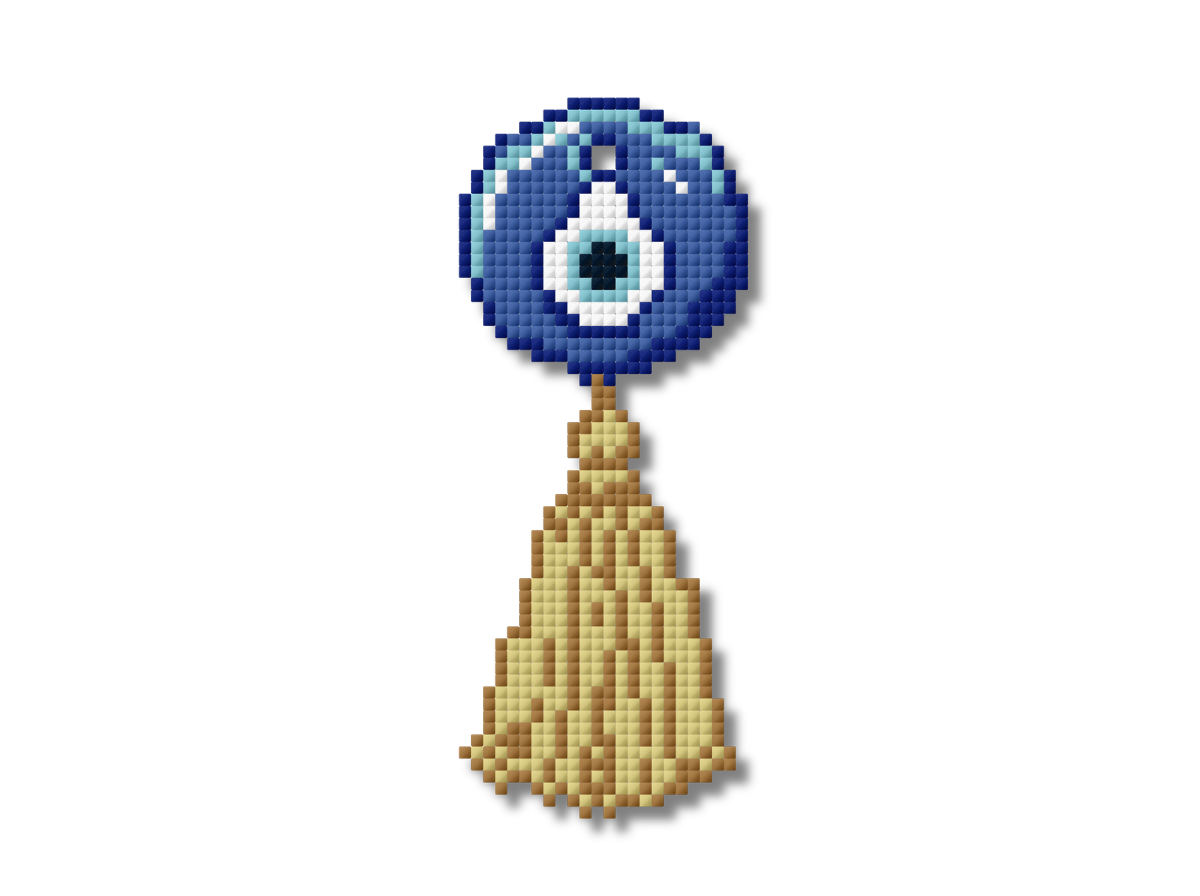Evil Eye Needlepoint Chart