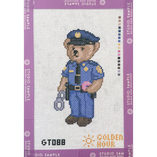 Police Bear Canvas SAMPLE