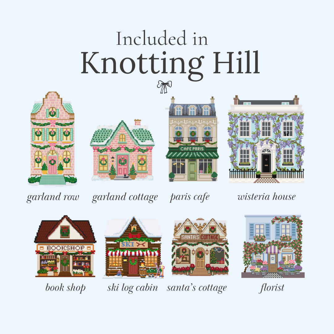 Christmas Village Needlepoint Bundle – 22 House Designs - Knotting Hill