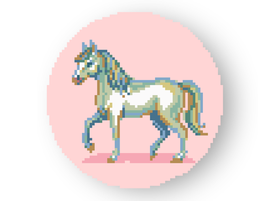 Horse Portrait Needlepoint Chart