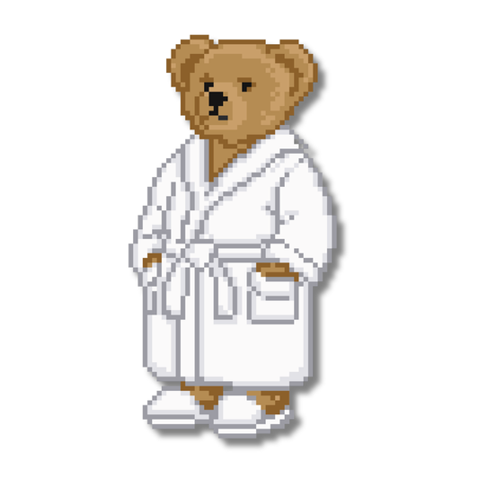 Relaxation Bear Needlepoint Chart