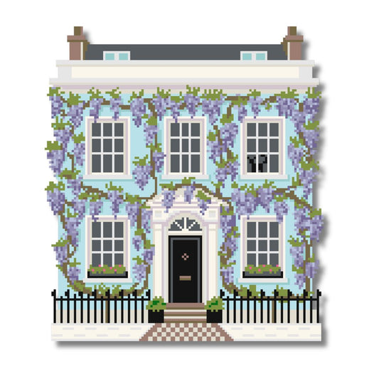 Wisteria House Needlepoint Chart