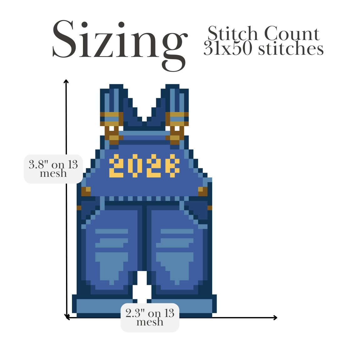 Baby Overalls 2026 – Needlepoint Chart