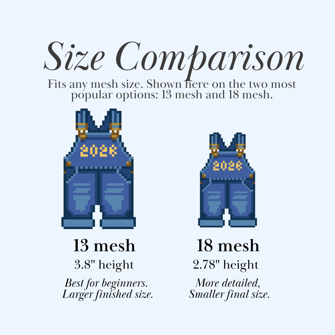 Baby Overalls 2026 – Needlepoint Chart
