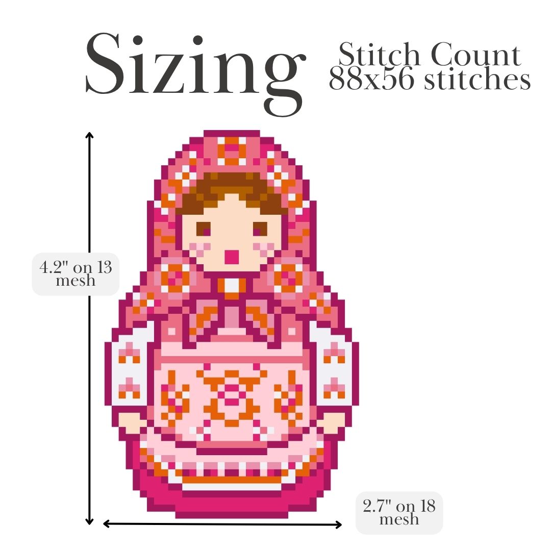 Russian Doll Needlepoint Chart