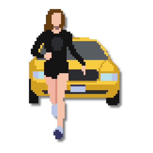 Kelly Running in NYC traffic