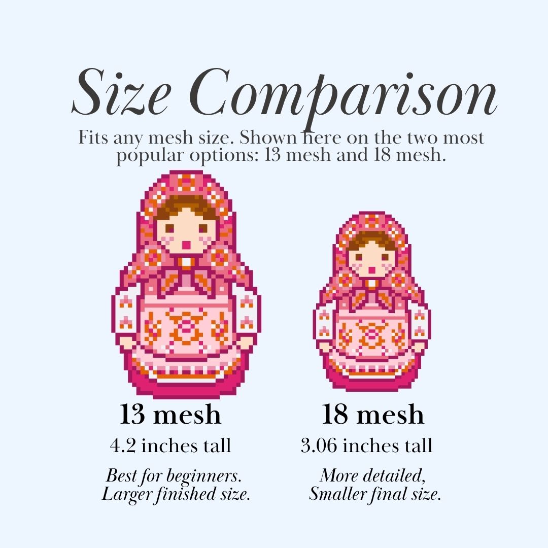 Russian Doll Needlepoint Chart