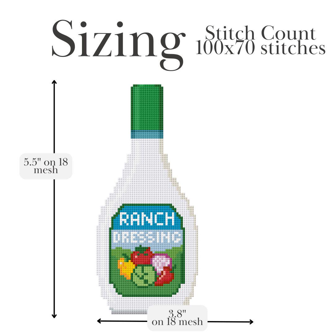 Ranch Dressing Needlepoint Chart