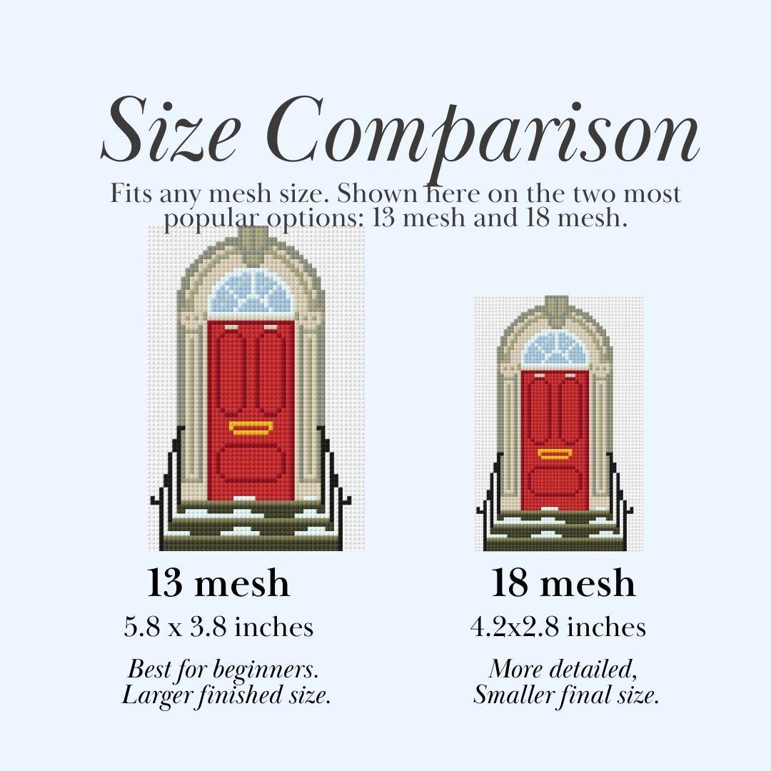 Front Door Needlepoint Chart