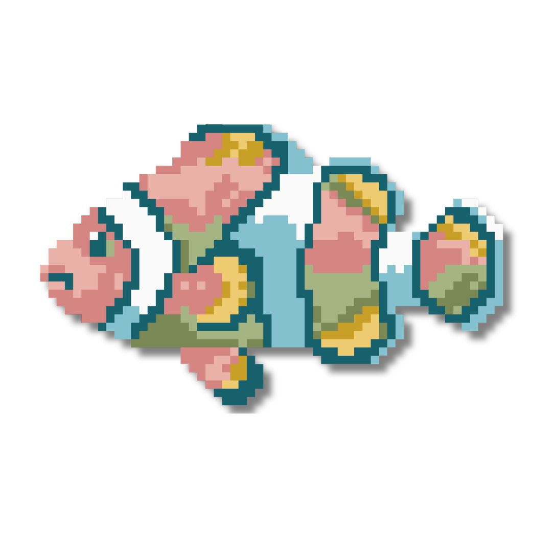 Clownfish Needlepoint Chart