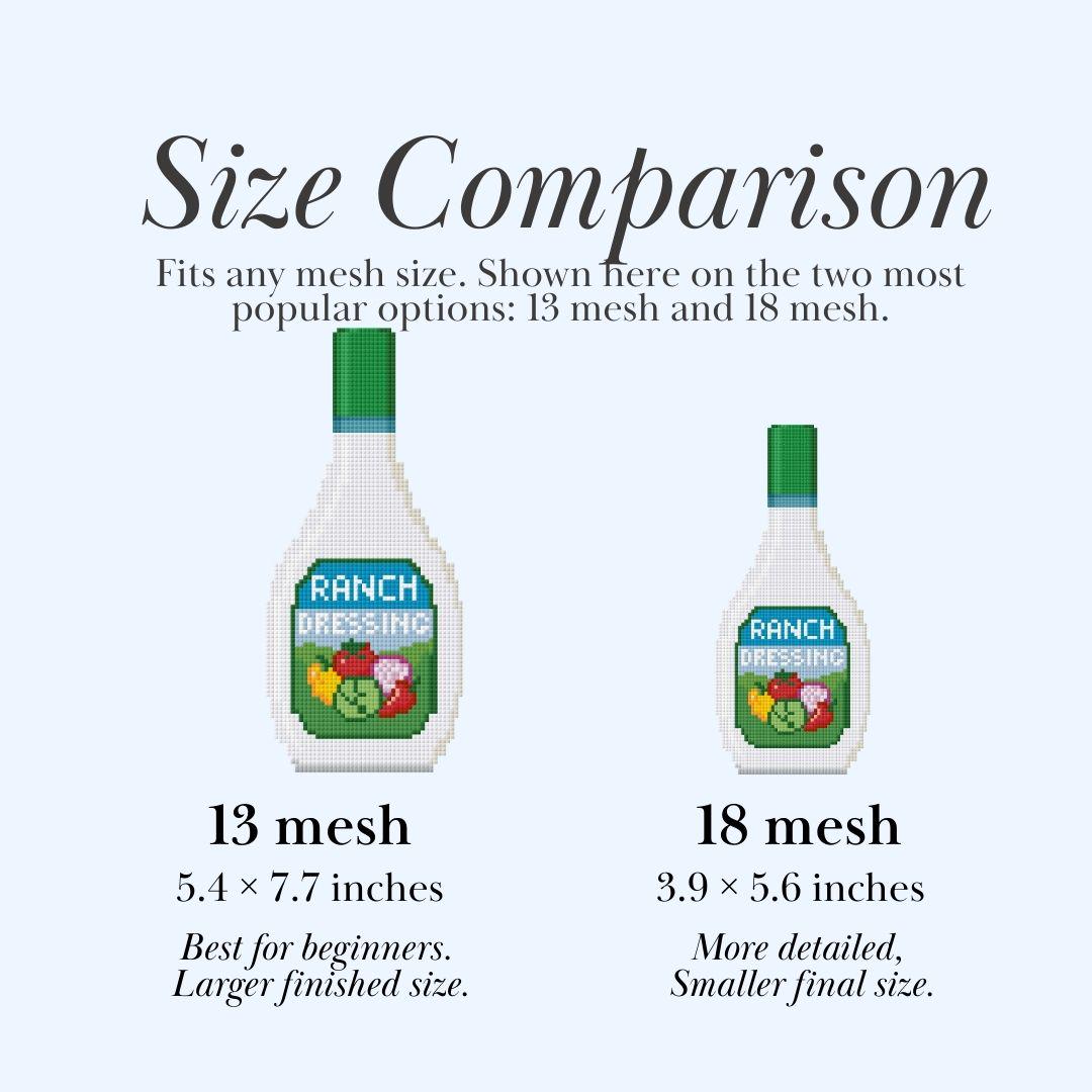 Ranch Dressing Needlepoint Chart