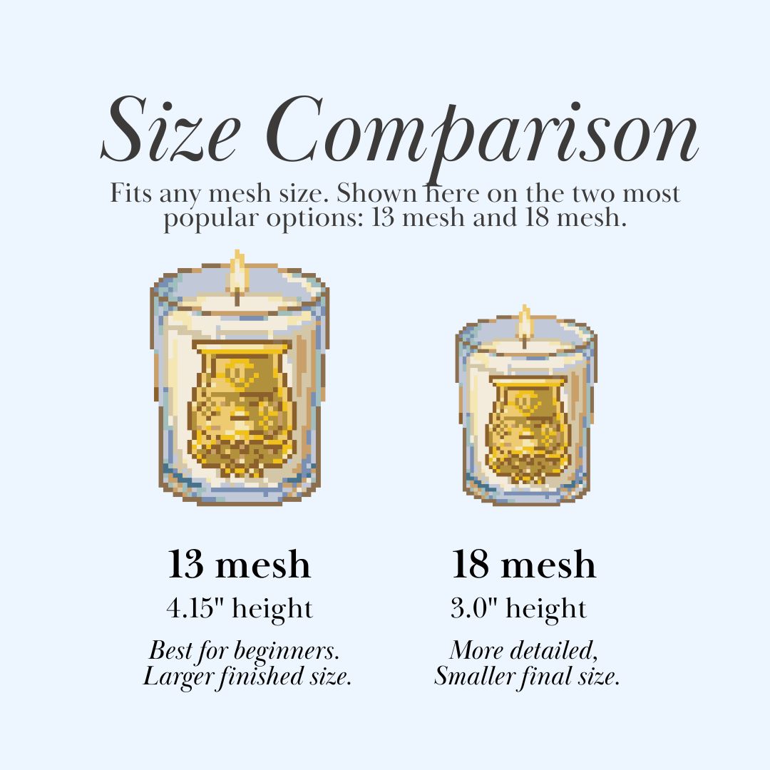 Candle Needlepoint Chart