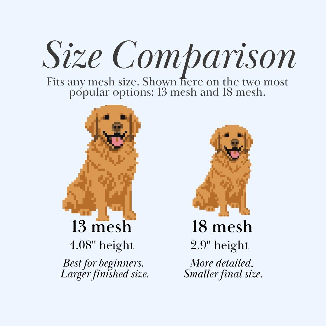 Golden Retriever Needlepoint Pattern