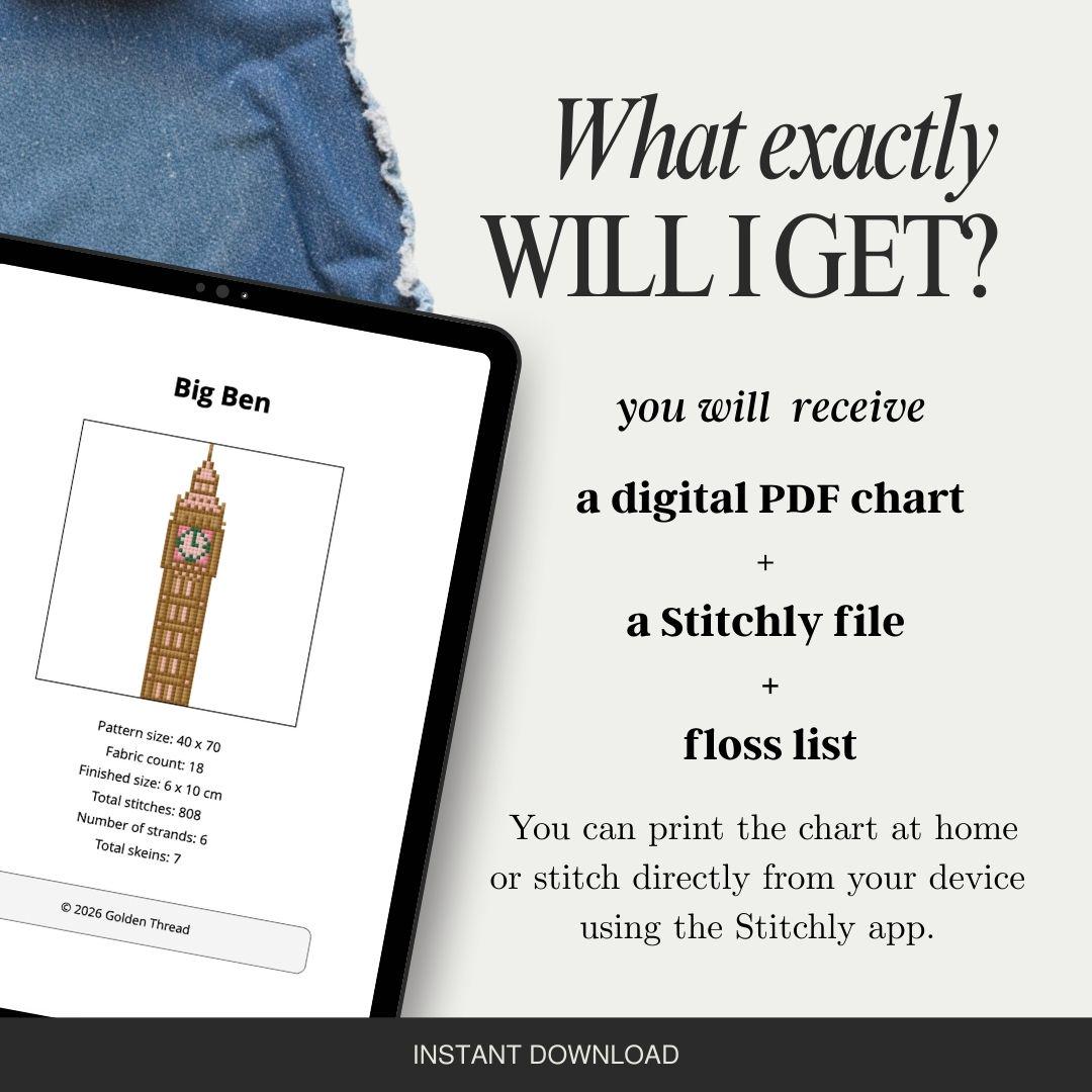 Big Ben Needlepoint Chart