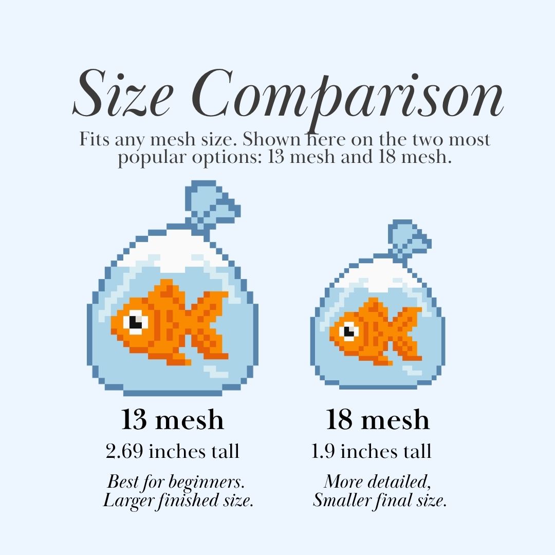 Mini Goldfish Needlepoint Chart