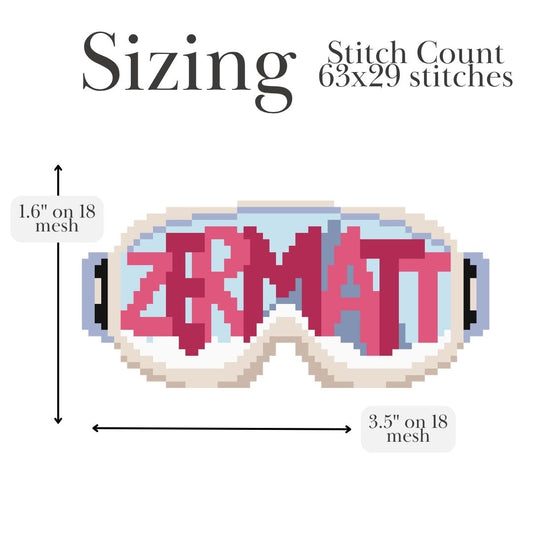 Zermatt Ski Goggles Chart