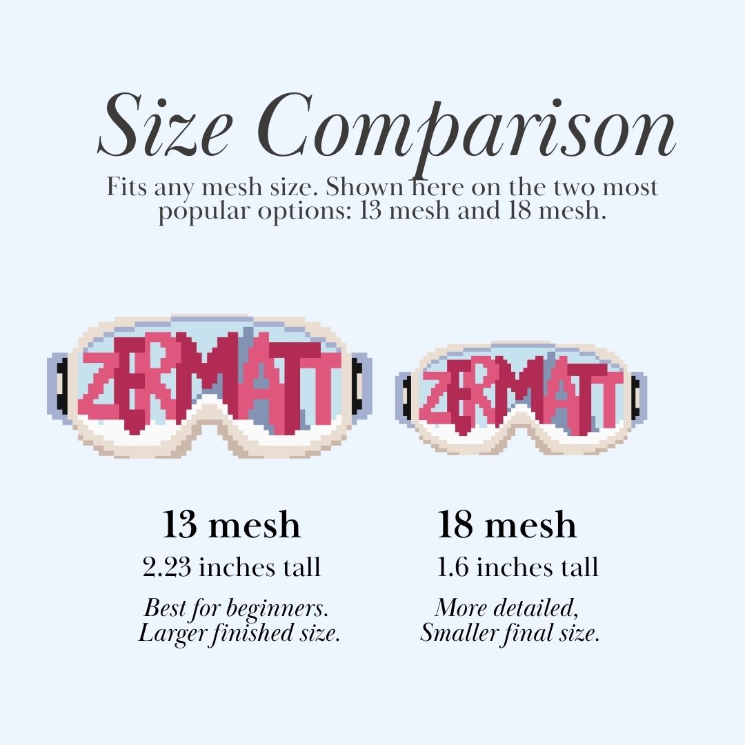 Zermatt Ski Goggles Chart