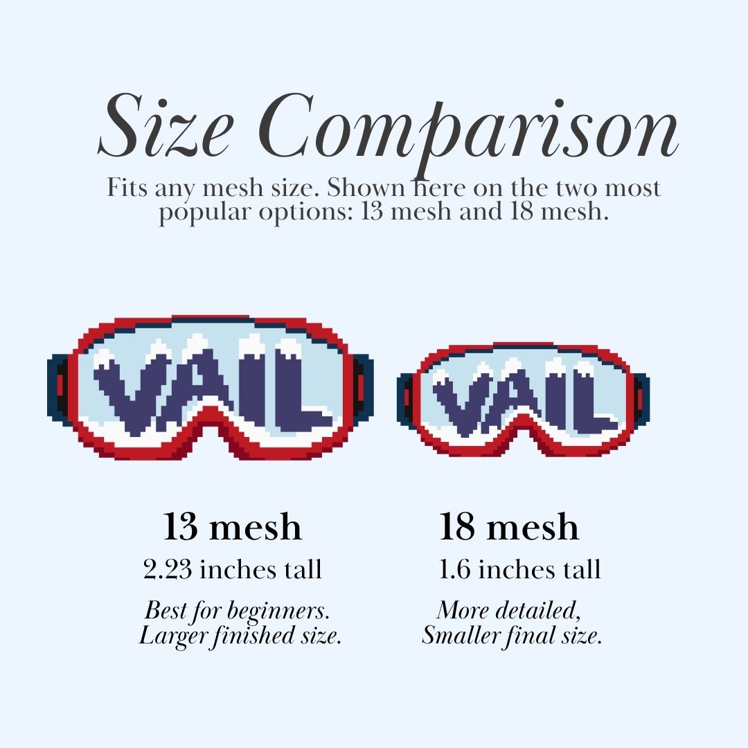 Vail Ski Goggles Chart