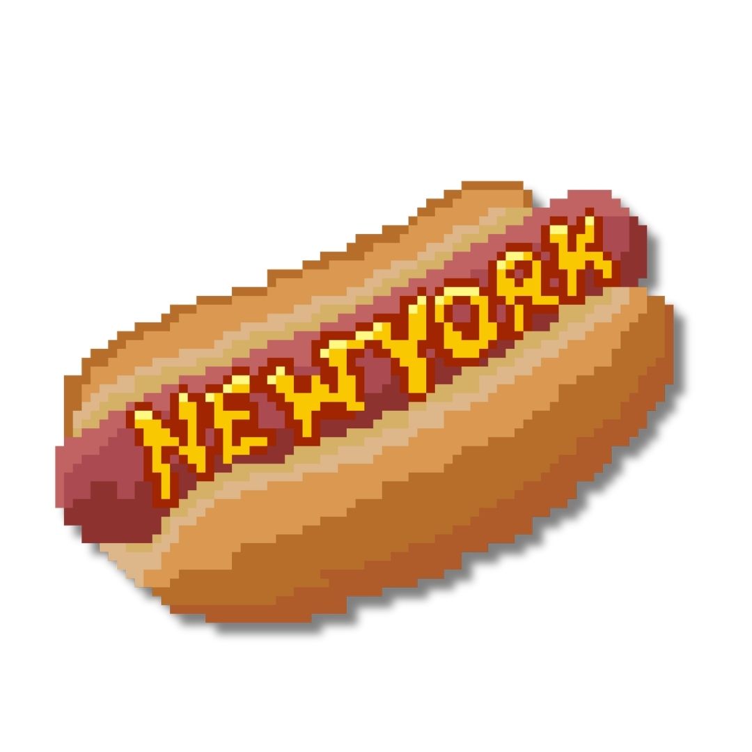 NYC Hot Dog Needlepoint Chart