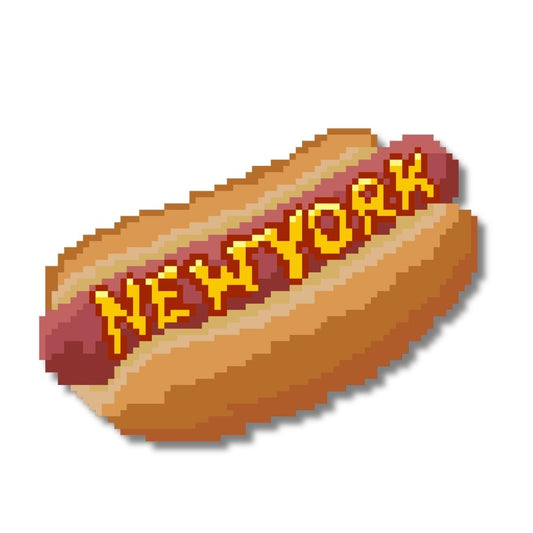 NYC Hot Dog Needlepoint Chart