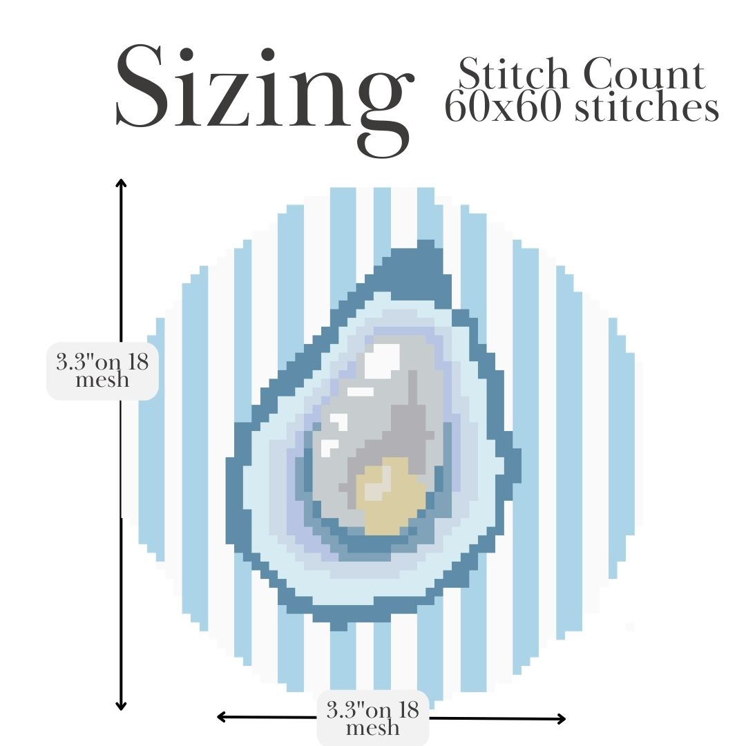 Oyster Needlepoint Pattern