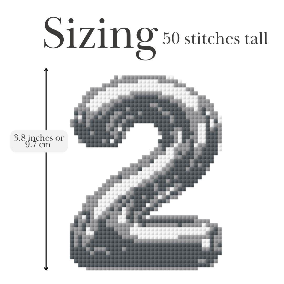 2-Colour Needlepoint Alphabet Chart Bundle