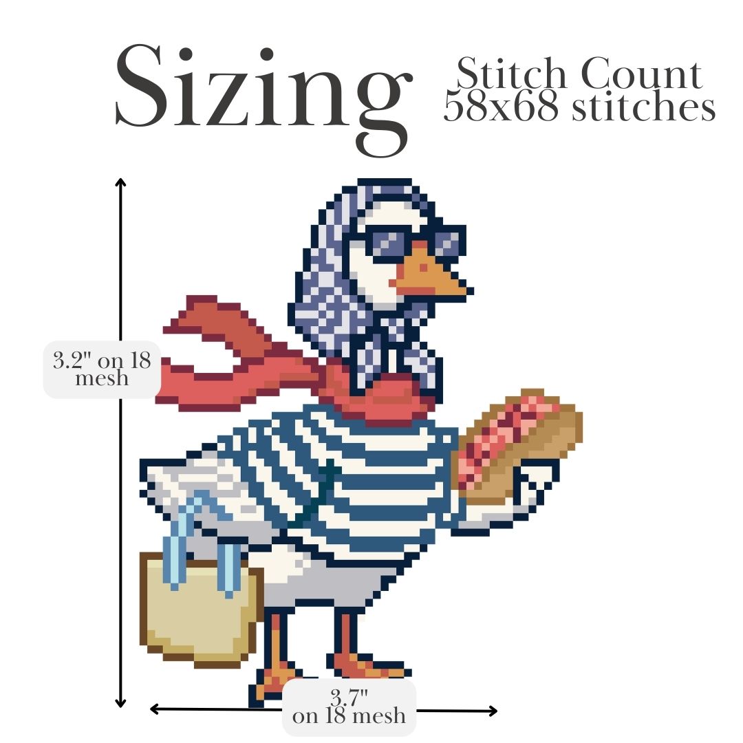 Silly Goose Nantucket Needlepoint Chart